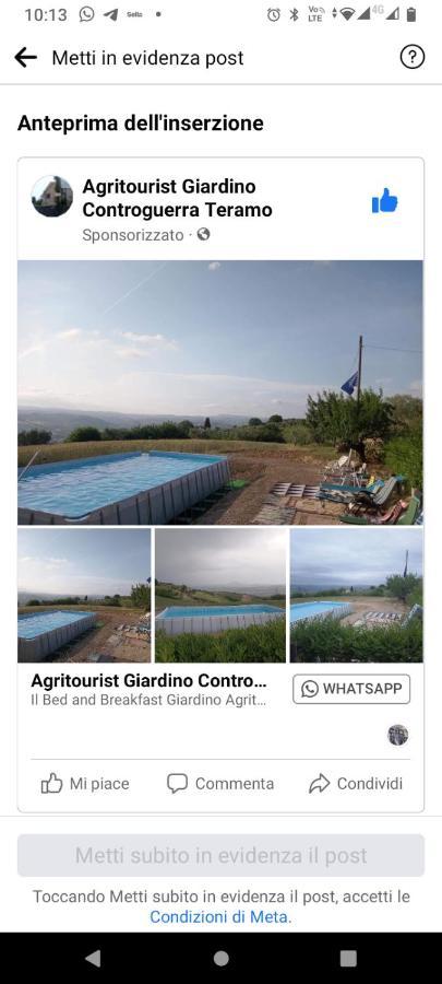 Bed&Breakfast Giardino Agritourist Controguerra Bagian luar foto